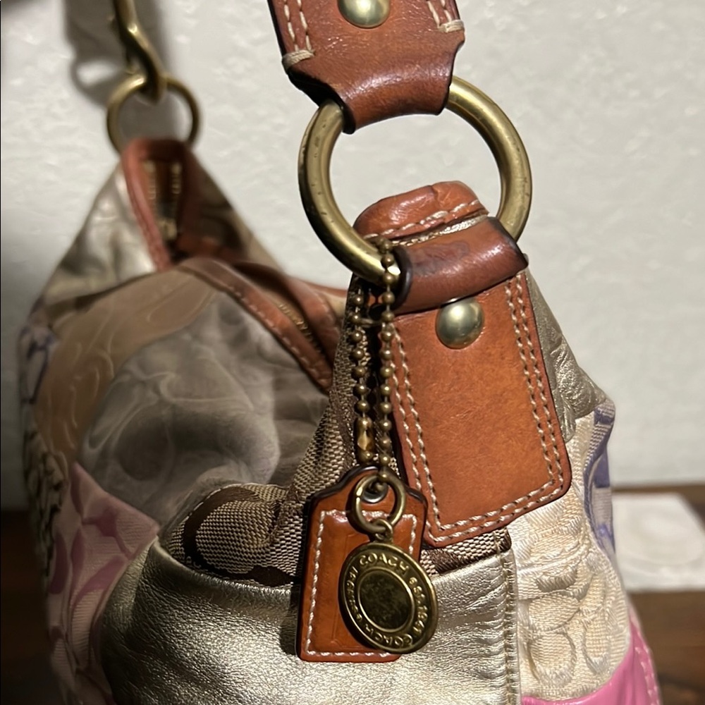 Elegant Patchwork Shoulder Bag - image 11